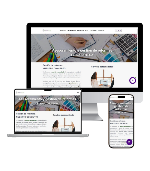 proyecto de marketign digital asesora reformas de asesora web